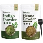 Homeda Organic Henna & Indigo Powder Hair Dye – Chemical Free Natural, 14oz