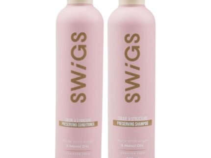 Human & Synthetic Wig Shampoo & Conditioner set| Detangle Wig |Color-Safe| Promotes Body & Volume | Promote Silkiness & Shine | 2 Pack, 8 oz