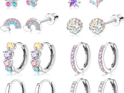 Hypoallergenic Earrings for Girls Women Kids Toddler Surgical Steel Earring