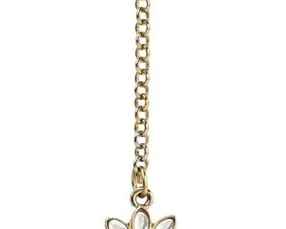 I Jewels Gold Plated Indian Wedding Bollywood Kundan Pearl Maang Tikka for Women (T3153Wi)