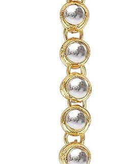I Jewels Gold Plated Indian Wedding Bollywood Kundan & Stone Studded Maang Tikka for Women
