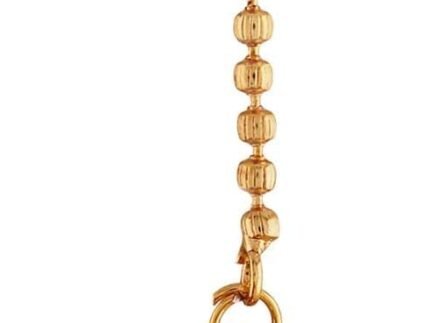 I Jewels Gold Plated Rajasthani/Rajputi Kundan Pearl Studded Borla Matha Patti Maang Tikka for Women