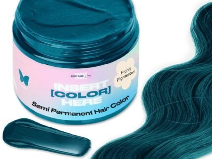 INH Semi Permanent Hair Color | Blue Green Hair Dye | Aquamarine Tint, 6oz