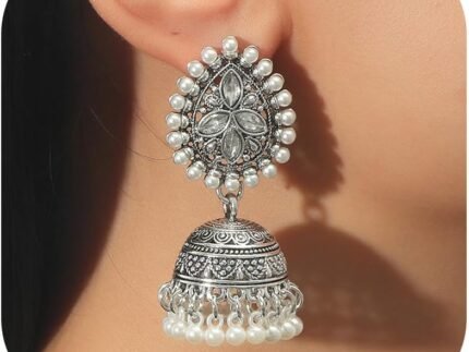 Indian Earrings for Women Boho Jhumkas Ball Dangle Earrings Indian Jewelry Wedding Party Prom Dresses Outfits