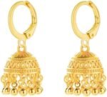 Indian Jhumki Bell Hoop Vintage Statement Earrings for Women Retro Ethnic Bohemian Hollow Jhumka Round Bells Tassel Dangle Drop Earring Bollywood Traditional Boho Gypsy Huggie Hoops Jewelry Gift