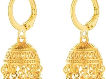 Indian Jhumki Bell Hoop Vintage Statement Earrings for Women Retro Ethnic Bohemian Hollow Jhumka Round Bells Tassel Dangle Drop Earring Bollywood Traditional Boho Gypsy Huggie Hoops Jewelry Gift