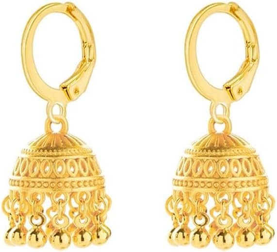 Indian Jhumki Bell Hoop Vintage Statement Earrings for Women Retro Ethnic Bohemian Hollow Jhumka Round Bells Tassel Dangle Drop Earring Bollywood Traditional Boho Gypsy Huggie Hoops Jewelry Gift Indian Jhumki Bell Hoop Vintage Statement Earrings for Women Retro Ethnic Bohemian Hollow Jhumka Round Bells Tassel Dangle Drop Earring Bollywood Traditional Boho Gypsy Huggie Hoops Jewelry Gift