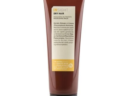 Insight Dry Hair Mask with Oat Extract & Nourishing Phytocomplex, Restructures Strands & Restores Shine, 8.5 Fl. Oz. / 250 mL