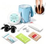 Ionic Foot Bath Detox Machine, Portable Complete Spa Kit, Foldable Basin