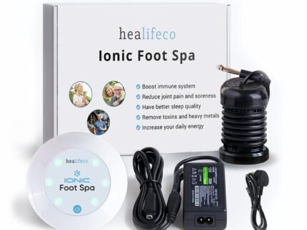 Ionic Foot Spa by Healifeco – Ion Foot Bath Detox Machine – For Toxins, Heavy Metals & Free Radicals – Activates 2,000 Foot Detox Nodes – Easy 30-Min Home Detox – 90,000+ Happy Users Trust It