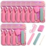 JJUNW 10 Packs Disposable Manicure Kit, 5 in 1 Nail Pedicure Kit