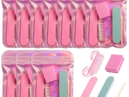 JJUNW 10 Packs Disposable Manicure Kit, 5 in 1 Nail Pedicure Kit