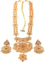 JewarHaat Indian Bollywood Kundan Polki Ad Cz Gold Tone Jewelry Set for Women