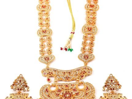 JewarHaat Indian Bollywood Kundan Polki Ad Cz Gold Tone Jewelry Set for Women