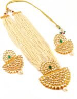 JewarHaat Indian Gold Plated Necklace Set Crystal Layered Pearl Kundan Fashion Jewelry For Women