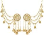 Jewel India Ethnic Bollywood Fashion Jewelry Traditional Bahubali Indian Long Gold Partywear Jhumka Jhumki Chandbali Wedding Earrings