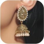 Jhumkas Indian Earrings for Women Chandelier Bollywood Boho Jewelry Women