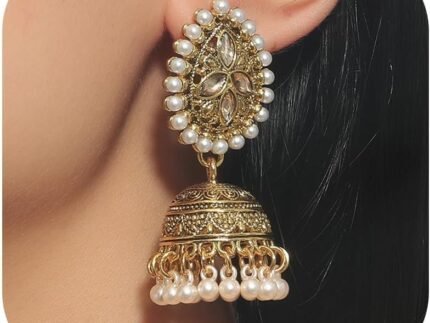 Jhumkas Indian Earrings for Women Chandelier Bollywood Boho Jewelry Women