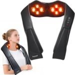 Joyset Shiatsu Neck Massager with Heat, 8-Node Kneading Massage
