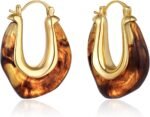 KELORIS PATH Acrylic Hoop Earrings for Women