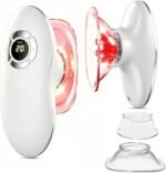 KING RELAX Body Sculpting Machine 3 in 1 with Red Light & Cupping Therapy, Patented Electric Cellulite Massage Tool for Firm Skin on Stomach & Thighs,Gentle, Easy to Use, 2 Cups, Gift for Women, White
