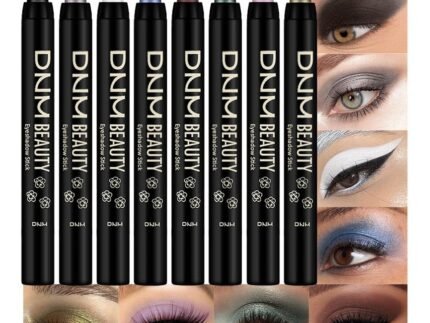 Kaely 8Pcs Cream Eye Shadow Sticks Set, Matte Shimmer Eyeliner Pencil Eyeshadow Palette Makeup, Eye Highlighter Brightener Stick for Older Women Waterproof Pigmented, sombras para ojos, New-10