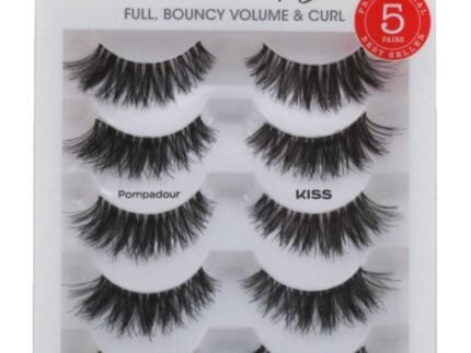 Kiss So Wispy Pompadour Lashes 5 Pairs (Pack of 3)