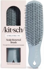 Kitsch Scalp Renewal Brush – Hairbrush Scalp Massager – Haze Blue