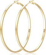LOUMILEO Sterling Silver Hoop Earrings for Women Hypoallergenic