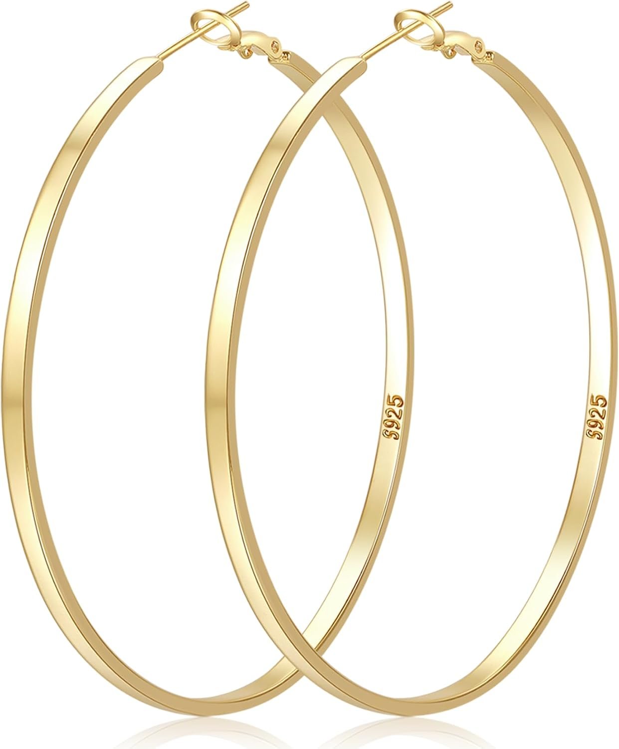 LOUMILEO Sterling Silver Hoop Earrings for Women Hypoallergenic LOUMILEO Sterling Silver Hoop Earrings for Women Hypoallergenic