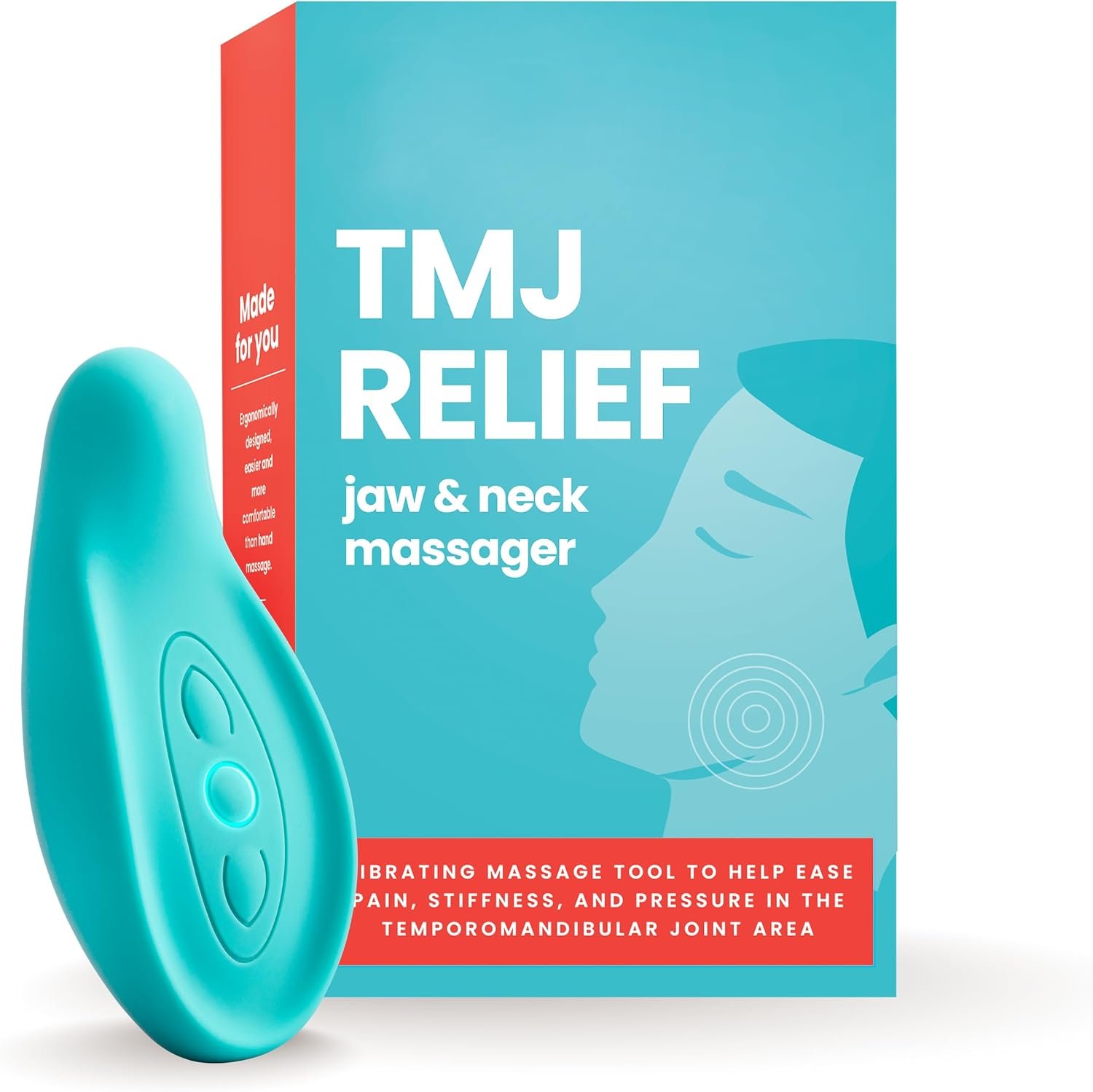 LaVie TMJ Relief – Calming Vibration for Pain Relief – Soothe Tension in Neck, Jaw, and Face – Best Ergonomic Massage Tools for Facial & Tooth Pain – Waterproof, Soft Silicone Design for Men & Women LaVie TMJ Relief – Calming Vibration for Pain Relief – Soothe Tension in Neck, Jaw, and Face – Best Ergonomic Massage Tools for Facial & Tooth Pain – Waterproof, Soft Silicone Design for Men & Women