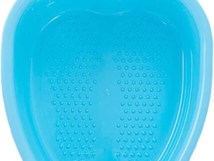 Large Plastic Foot Basin Bath Spa Tub Massage for Soaking Foot,Toe Nails, and Ankles,Pedicure,Improved Sturdy Portable Tub-Blue