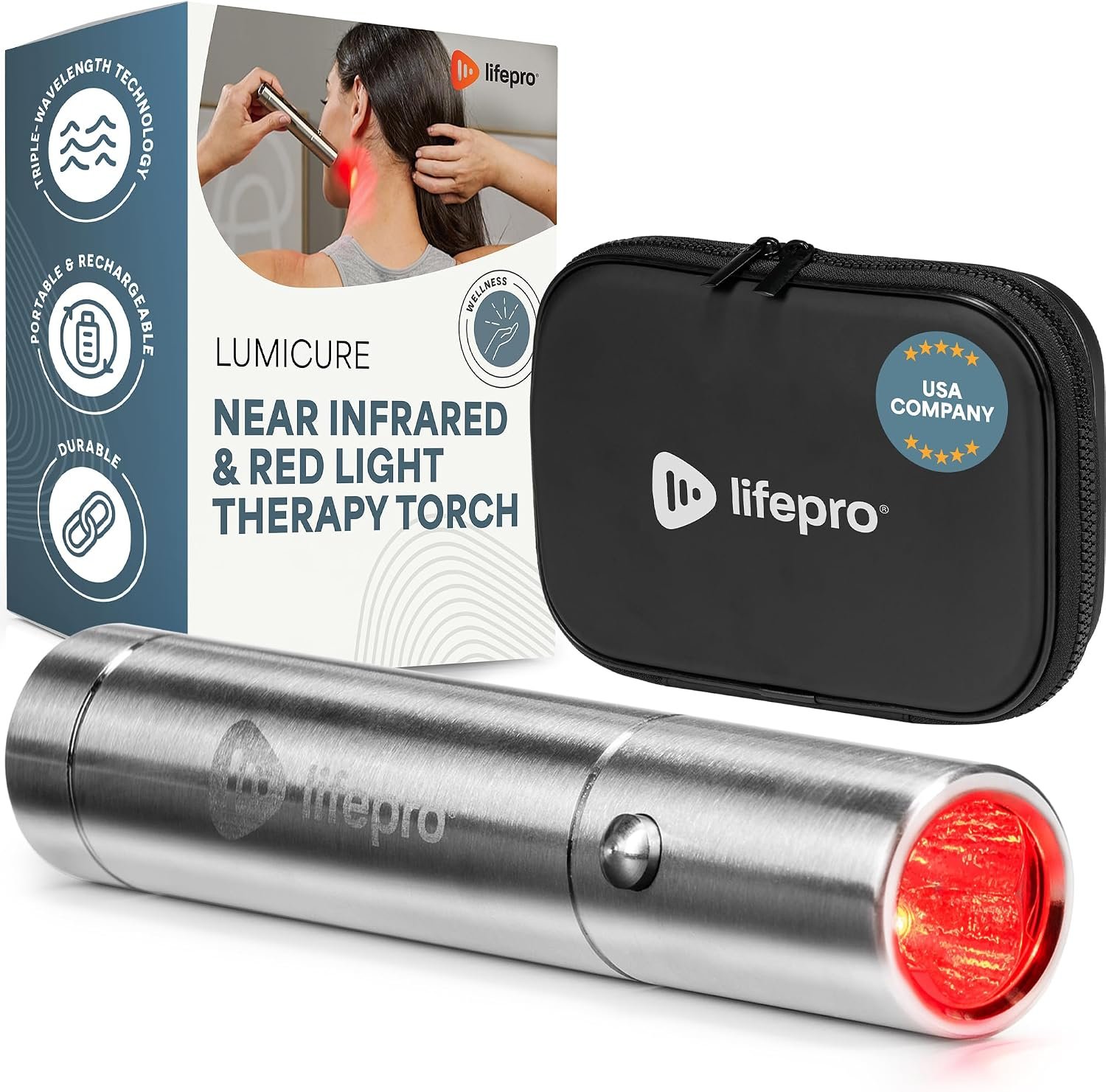 Lifepro Lumicure Red Light Therapy Torch – Red Light Therapy Wand Handheld Lifepro Lumicure Red Light Therapy Torch – Red Light Therapy Wand Handheld