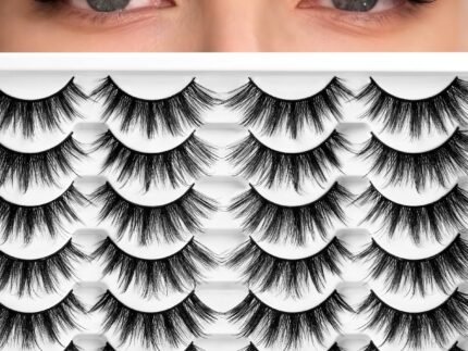Losha Eyelashes Cat Eye Lashes Natural Look Wispy Faux Mink Lashes (54)