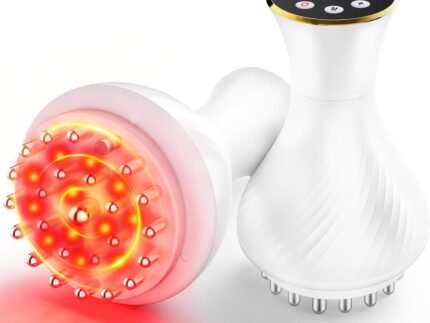 Lymphatic Drainage Massager & Anti Cellulite Massage Tool, Body Sculpting Machine Helps Reduce Stretch Marks & Cellulite, for Legs, Arms & Belly, Body with Microcurrent, Light, Heat & Vibration