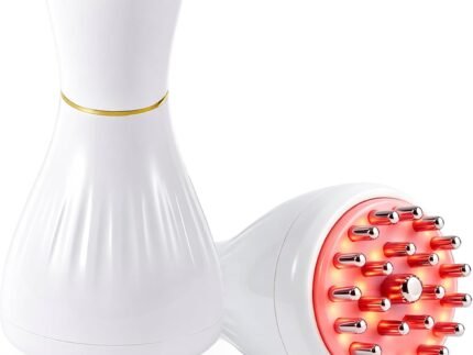 Lymphatic Drainage Massager for Body & Legs – Electric Handheld Body Massager with 12 Levels & Multi-Mode Massage, Helps Support Circulation, Smooth the Look of Cellulite & Relax Muscles-W