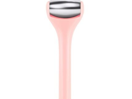 MAANGE Mini Eye & Face Rollers for Eye Massager, Stainless Steel Eye Ice Roller for Relief Puffiness Migraine Skincare Facial Roller (Pink)