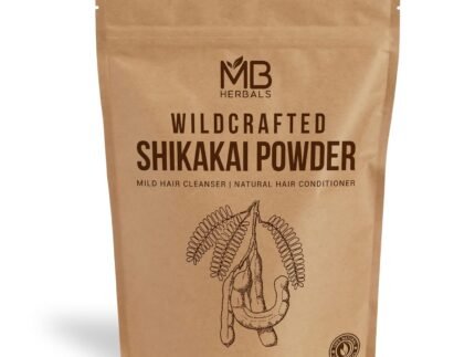 MB Herbals Shikakai Powder 454g | 1 lb | 16 oz | Natural Hair Cleanser & Conditioner | 100% Pure Acacia concinna Fruit Pods Powder from Wildcrafted Shikakai