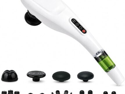 MEGAWISE Cordless Back Massager, 5 Speeds, 7 Heads, 3200mAh Battery