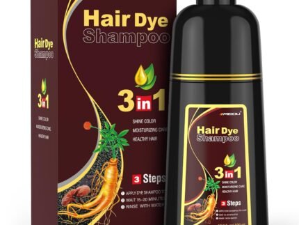 MEIDU Dark BrownHair Dye Shampoo 3 in 1 for Gray Hair, Hair Dye for Women Men, Hair Color for Women Herbal Ingredients(500ml,16.9oz)