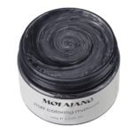 MOFAJANG Unisex Hair Wax Color Dye Styling Cream Mud, Natural Hairstyle Pomade, Washable Temporary,Party Cosplay (Dark Grey)