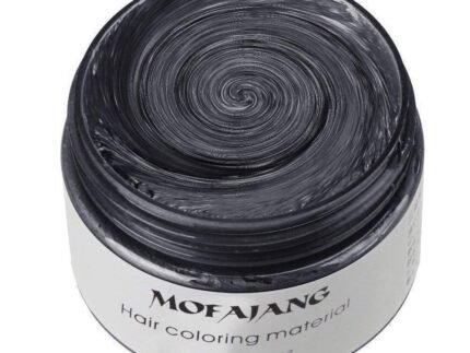 MOFAJANG Unisex Hair Wax Color Dye Styling Cream Mud, Natural Hairstyle Pomade, Washable Temporary,Party Cosplay (Dark Grey)