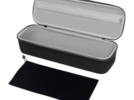 MOSISO Hard Travel Case Storage Bag Compatible with Revlon One-Step Hair Dryer Brush 1.0 & Plus 2.0, EVA Carrying Case Cover Protective Hard Shell Sleeve with Hot Air Brush Pouch, Black