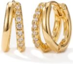 MUMREUES Gold Hoop Earrings for Women Huggie Hoop Earrings Jewelry Gifts