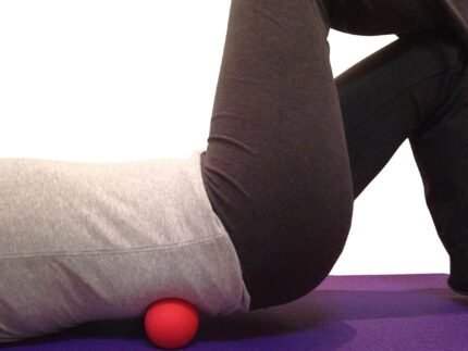 Massage Lacrosse Balls for Myofascial Release, Trigger Point Therapy, Muscle Knots, and Yoga Therapy. Set of 2 Firm Balls (Blue and Red)