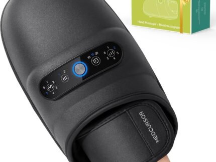 Medcursor Hand Massager – Hand Massager with Heat and Compression for Carpal Tunnel and Stiff Joints, Pain Relief from Wrist to Palm and Finger (Rechargeable)