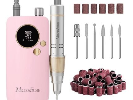MelodySusie Clip-On SC320F Rechargeable Nail Drill 30,000 RPM for Beginners