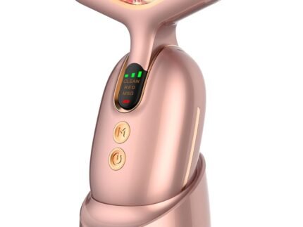Micro-Current Face Beauty Device, 3 Modes, Red Light Therapy for Face and Neck, Multifunctional Facial Massager Tool