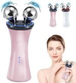 Microcurrent Facial Device, Face Massager Electric Face Lifting, Microcurrent Facial Device for Face and Neck, Best Present for Mother and Companion, Handheld Skin Care Face Toning Device(Pink)