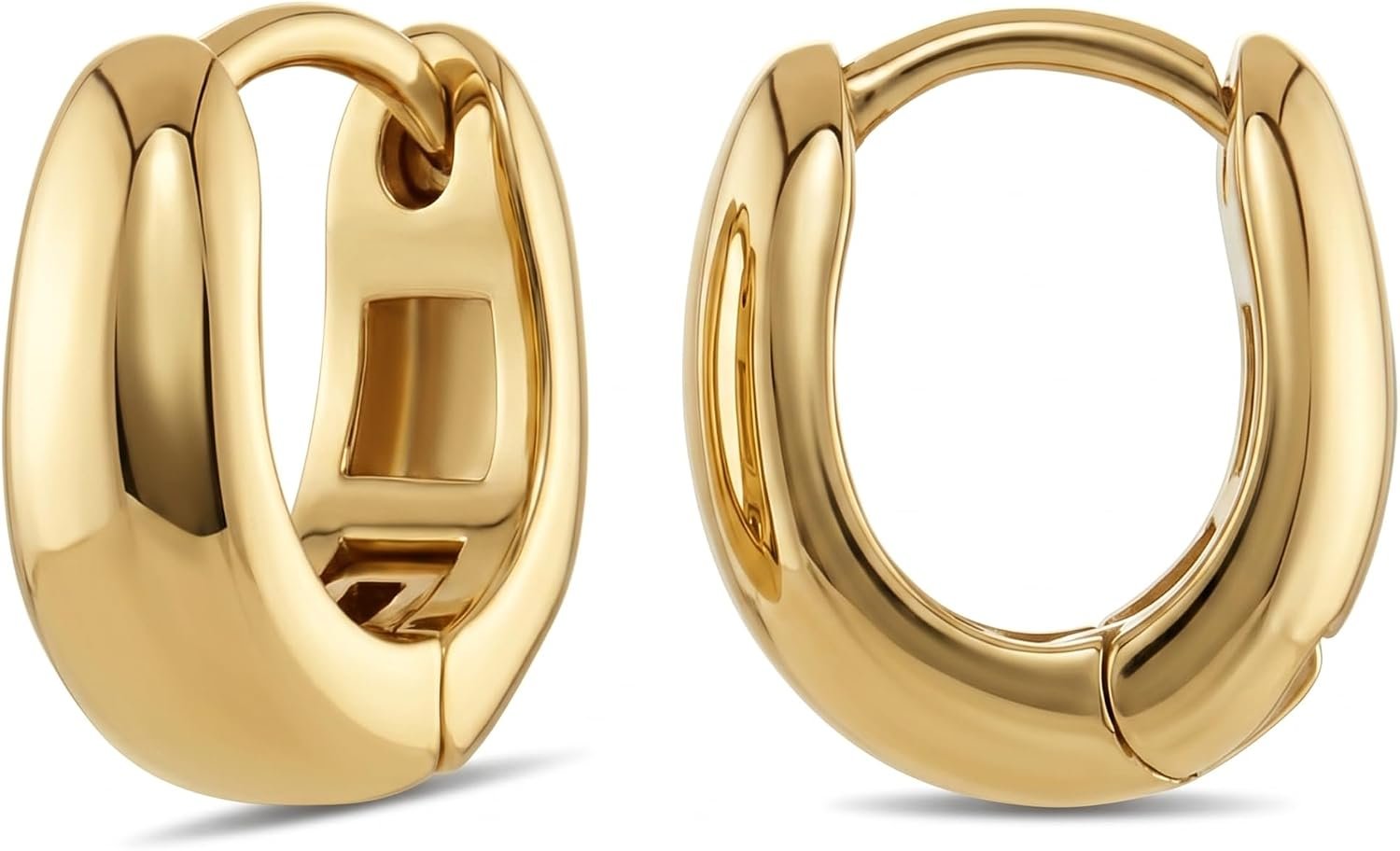 Milla Small Huggie Hoop Earrings for Women, Lightweight and Hypoallergenic Milla Small Huggie Hoop Earrings for Women, Lightweight and Hypoallergenic